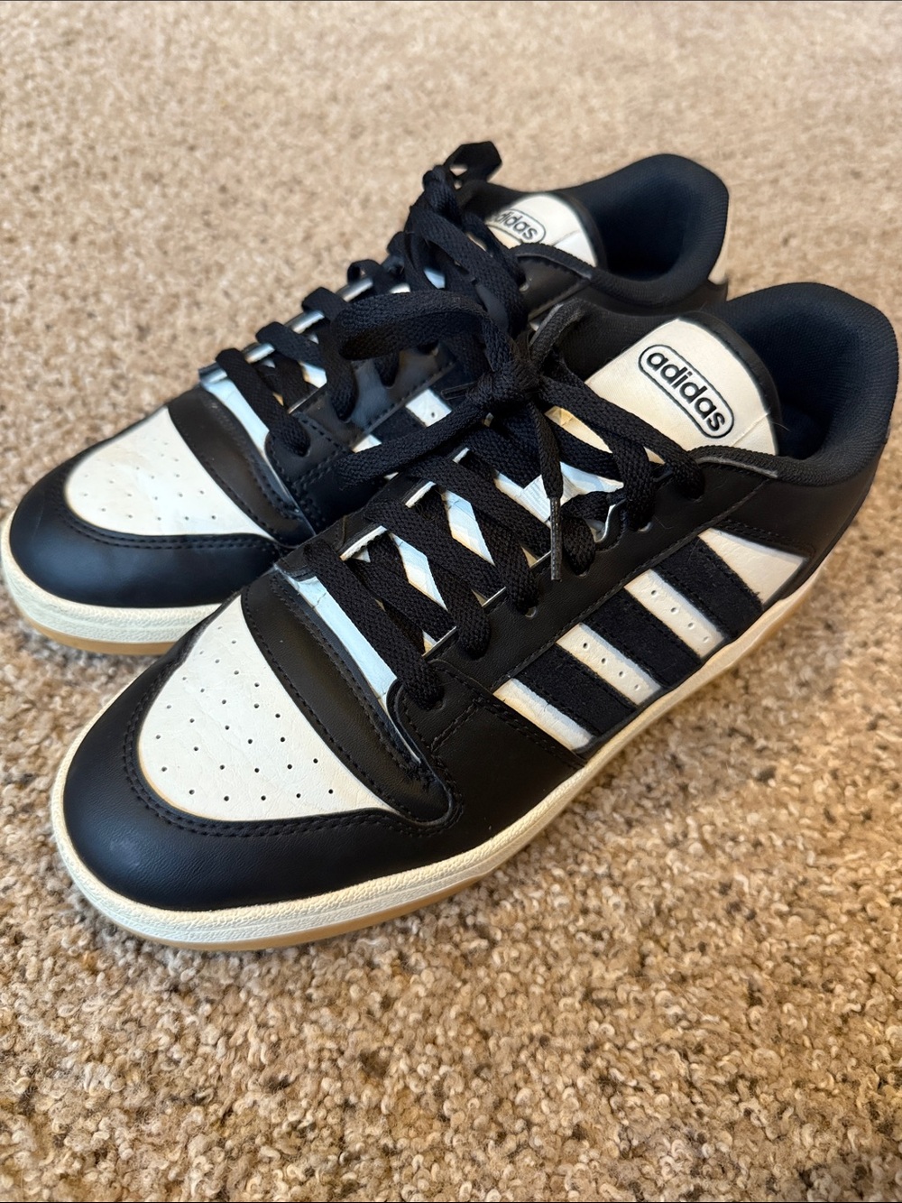 adidas Black and White Low-Top Sneakers